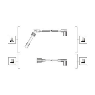 Комплект дротів запалювання (кор.код. MSQ0027) MAGNETI MARELLI 941319170027