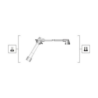 Комплект високовольтних проводів EQ MAZDA 626 1.8, 2.0 [] MAGNETI MARELLI 941319170073