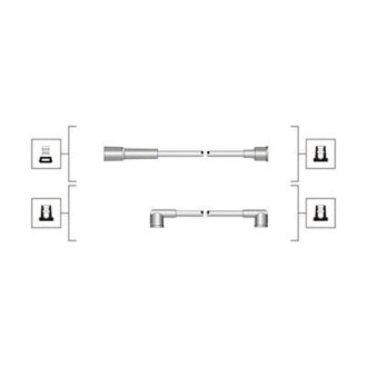 Комплект високовольтних проводів EQ SEAT 1.2, 1.5 [] MAGNETI MARELLI 941319170106