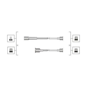 Комплект високовольтних проводів EQ OPEL OMEGA 1.8, 2.0 [] MAGNETI MARELLI 941319170113
