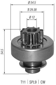 Бендикс PEUGEOT RENAULT VOLVO [940113020347] MAGNETI MARELLI AMB0347