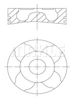 Поршень MAHLE MAHLE / KNECHT 010 04 00 (фото 1)