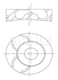 Поршень Opel Astra H/Fiat Doblo 1,9 JTD 05- (82.6mm/+0.6) MAHLE / KNECHT 010 15 02