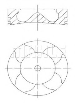 Поршень Opel Astra/Combo Y17dt/Y17dtl (79.5mm/+0.5) MAHLE / KNECHT 012 11 03 (фото 1)