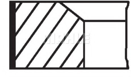 Кільця поршневі MAHLE / KNECHT 013 RS 00114 0N1