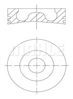 Поршень AUDI/SEAT/SKODA/VW 2.0 TDI 03-13 (81.51mm/+0.5) MAHLE / KNECHT 028 02 02 (фото 1)