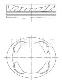 Поршень CITROEN BERLINGO/PEUGEOT 308 1.6 07- (77.5mm) MAHLE / KNECHT 081 PI 00104 002