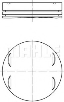 Поршень MAHLE / KNECHT 083 13 01 (фото 1)