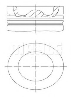 Поршень з поршневими кільцями D =108.0 DEUTZ BF 4M1013/6M1013 MAHLE / KNECHT 099 99 00