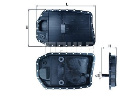 Фильтр АКПП MAHLE / KNECHT HX 154