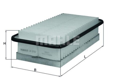 Повітряний фільтр MAHLE / KNECHT LX3187