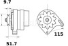 Генератор MAHLE / KNECHT MG 565 (фото 1)