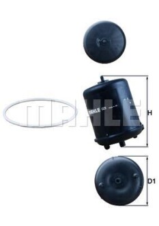 Масляний фільтр MAHLE / KNECHT OZ 9D