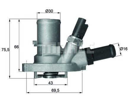 Термостат Behr G.1016.88 FIAT/ FORD Mahle MAHLE / KNECHT TI14988