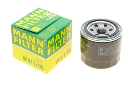 Фільтр масляний -FILTER MANN W 811/80 (фото 1)