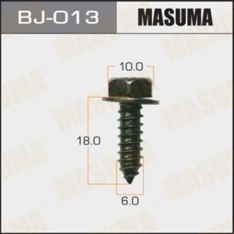 Саморіз (6x18 мм (комплект 10 шт) Mitsubishi (BJ-013) MASUMA BJ013