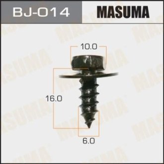 Саморіз 6x16 мм (комплект 10 шт) Toyota (BJ-014) MASUMA BJ014