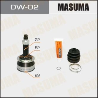 ШРУС 29x52x22 CHEVROLET AVEO (T250, T255), CHEVROLET LACETTI (J200) (DW-02) MASUMA DW02