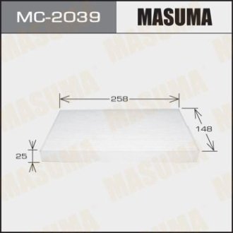 Фільтр салону (MC-2039) MASUMA MC2039