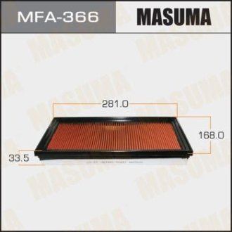 Фильтр воздушный A-243V с пропиткой маслом (MFA-366) MASUMA MFA366