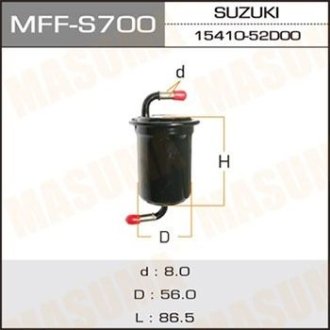 Фильтр топливный Suzuki Grand Vitar 2.7 (-09) (MFF-S700) MASUMA MFFS700