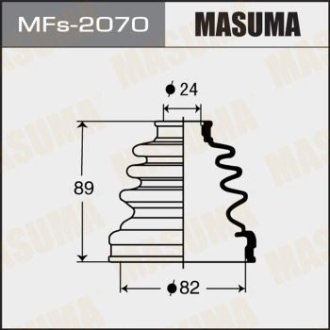 Пыльник ШРУСа (силикон)TOYOTA RAV_4 III (06-11)/MITSUBISHI L 200 (05-10), TOYOTA AVENSIS (01-09) (MFs-2070) MASUMA MFs2070