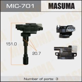 Катушка зажигания Suzuki Swift, SX4 1.5, 1.6 (-16) (MIC-701) MASUMA MIC701