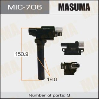 Котушка запалювання Suzuki SX4/M16A Аналог MIC-705 MASUMA MIC706