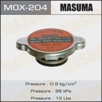 Кришка радіатора Mitsubishi/ Toyota 0.9 bar (MOX-204) MASUMA MOX204