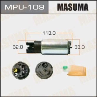 Бензонасос електричний (+ сіточка) Honda/ Mitsubishi/ Subaru/ Toyota (MPU-109) MASUMA MPU109