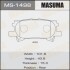 Колодки гальмівні передн Lexus RX 350 (06-08)/ Toyota Highlander (03-07) (MS-1498) MASUMA MS1498 (фото 1)