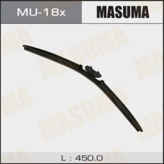 Щетка стеклоочистителя 18 бескаркасная, DNTL 1.1, (450mm) (MU-18x) MASUMA MU18x