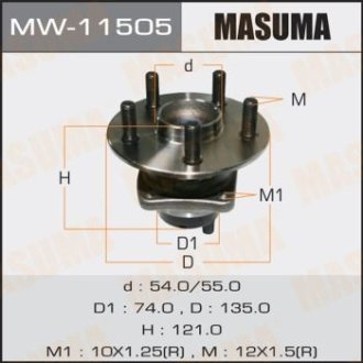 Маточина колеса (MW-11505) MASUMA MW11505