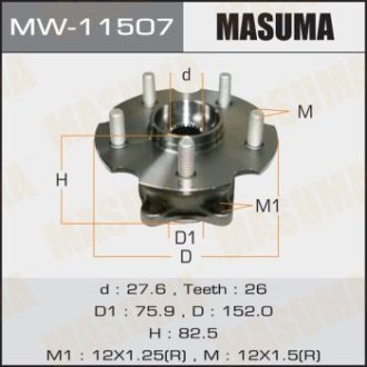 Ступица колеса заднего в сборе с подшипником Lexus NX200 (14-)/ Toyota RAV4 (05-) 4WD (MW-11507) MASUMA MW11507