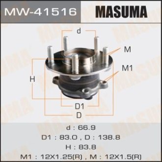 Ступица колеса (MW-41516) MASUMA MW41516