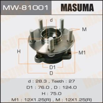 Маточина колеса (MW-81001) MASUMA MW81001