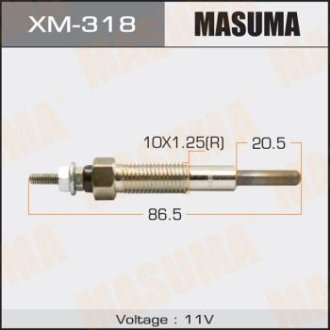 Свічка розжарення (XM-318) MASUMA XM318