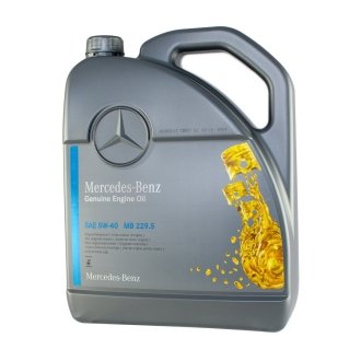 Олива моторна MB 229.5 5W-40, 5л. MERCEDES MERCEDES-BENZ A000989920213aife