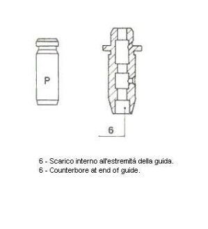 Направляюча клапана EX NISSAN 1,3-2,0 5,5x9,51x40 Metelli 01-2512