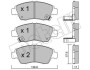 Комплект гальмівних колодок (дискових) Metelli 22-0175-0 (фото 1)