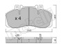 Комплект гальмівних колодок (дискових) Metelli 22-0267-0 (фото 1)