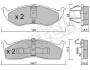 Комплект гальмівних колодок (дискових) Metelli 22-0356-0 (фото 1)