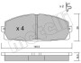 Комплект гальмівних колодок (дискових) Metelli 22-0434-0 (фото 1)