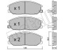 Комплект гальмівних колодок (дискових) Metelli 22-0632-0 (фото 1)