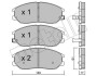 Комплект гальмівних колодок (дискових) Metelli 22-0633-0 (фото 1)