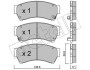 Комплект гальмівних колодок (дискових) Metelli 22-0924-0 (фото 1)