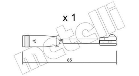 Датчик зносу гальмівних колодок Metelli SU.314