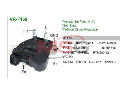 Регулятор генератора MOBILETRON VRF159