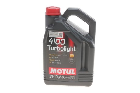 Моторна олива 4100 Turbolight 10W40 4L MOTUL 387607