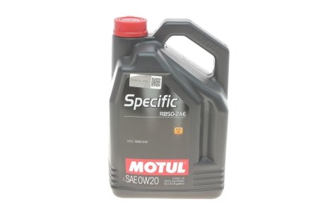 Масло моторное Specific RBS0-2AE 0W-20 (5 л) MOTUL 867451